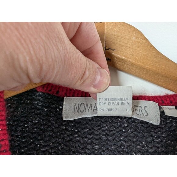 Nomadic Traders Fair Isle Sweater Vest Large Embroidered Grandma Angora Silk - Picture 4 of 7